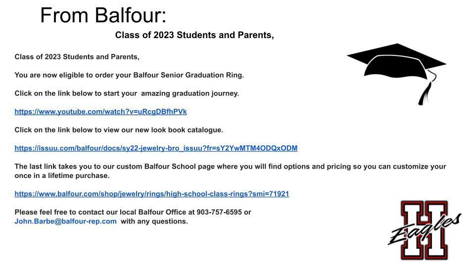 Junior Class Information
