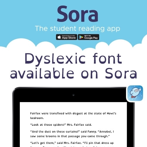 dyslexic font on Sora